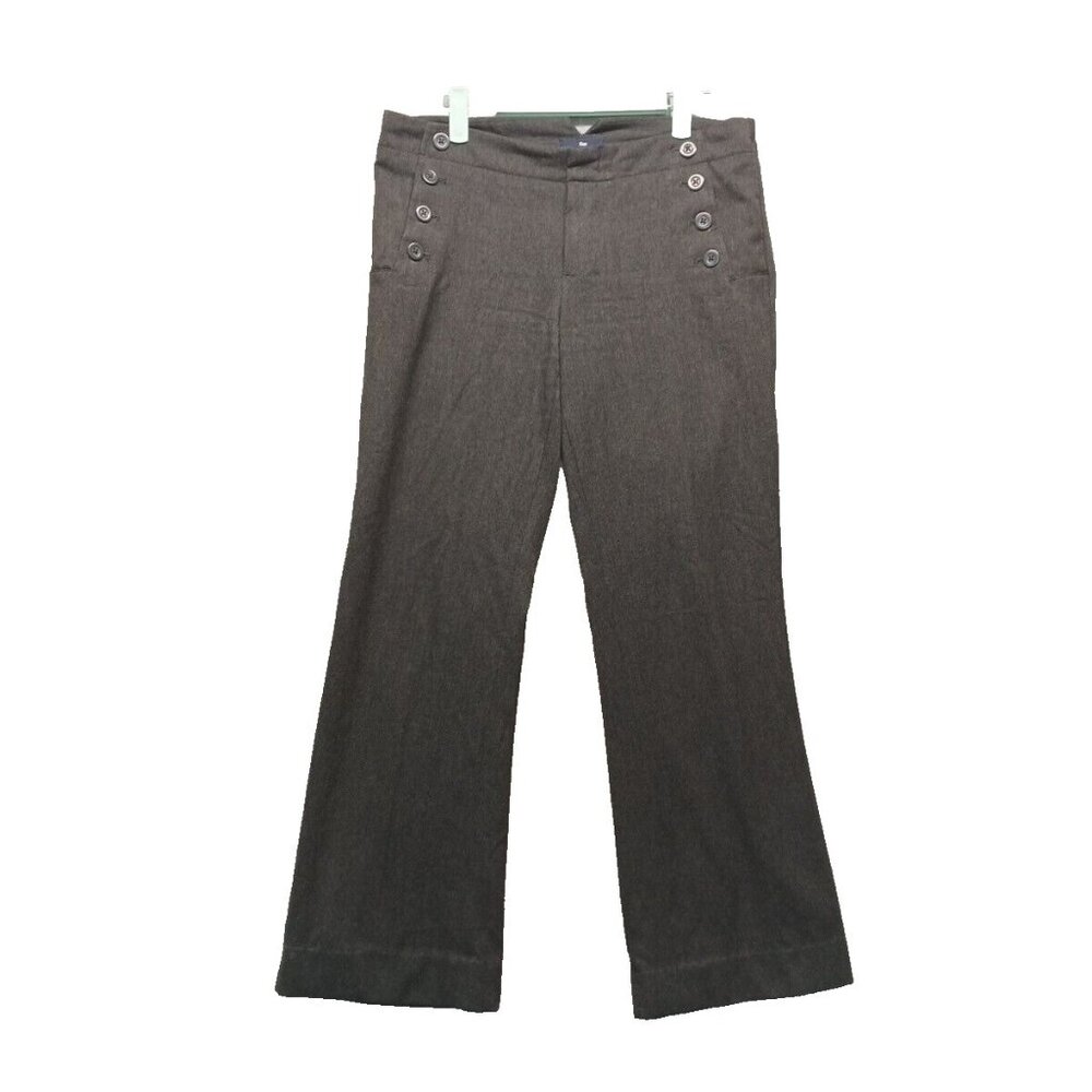 GAP Dress Pants Size 6 W32 L30 Women Casual Office Gray Rayon Blend W/ Pockets